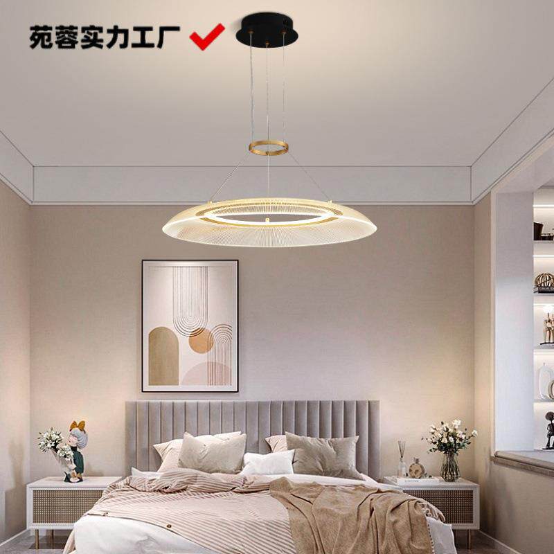 复式楼梯吊灯轻奢贝壳别墅客厅灯现代简约卧室餐厅灯2023新款灯具