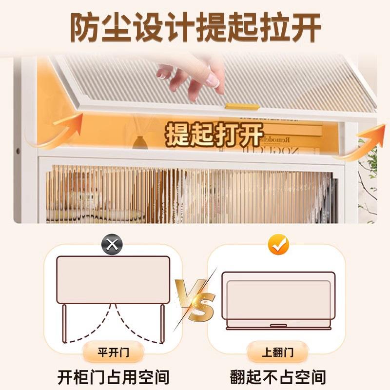 家用钢制书柜收纳柜儿童防尘书架带门置物架客厅多层落地储物柜子