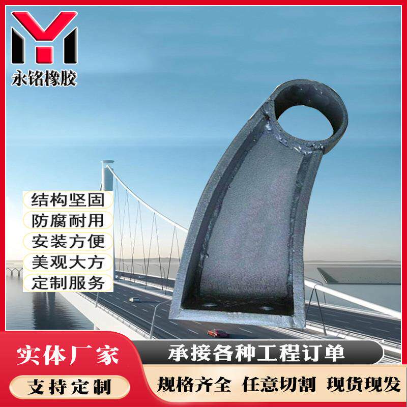 桥梁防撞护栏支架 铸铁支架桥梁护栏立柱牛角型现货供应
