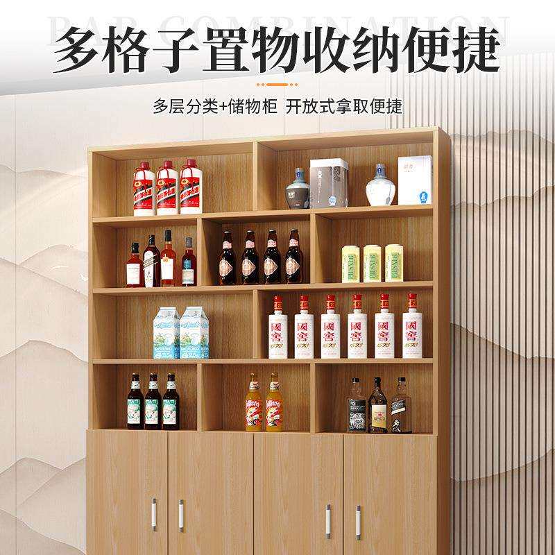 收银台柜台小型简约饭店转角吧台桌商用酒店前台接待台酒柜展示柜
