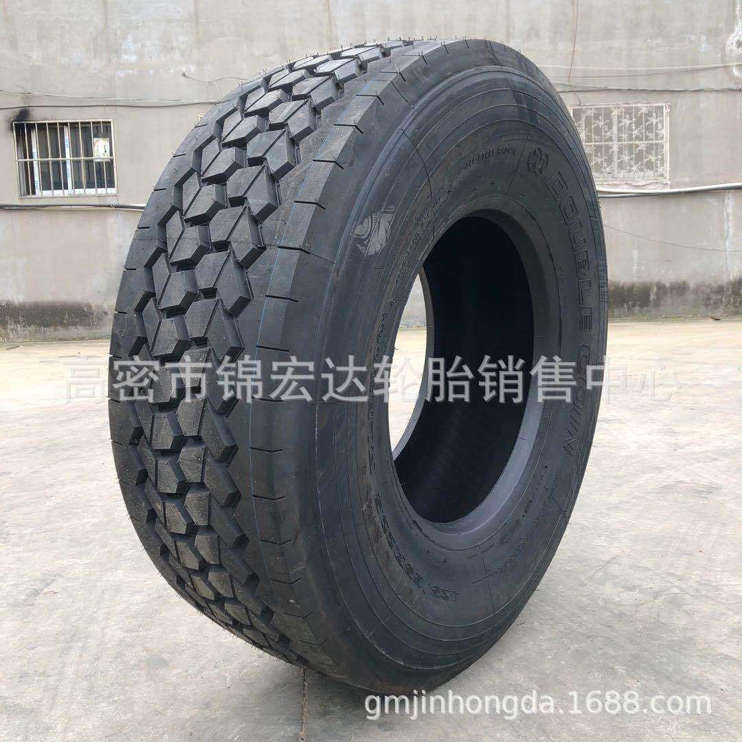 双钱 改装 拖车 捆草机 撒粪车轮胎425/435/445/65R22.5 装钢圈