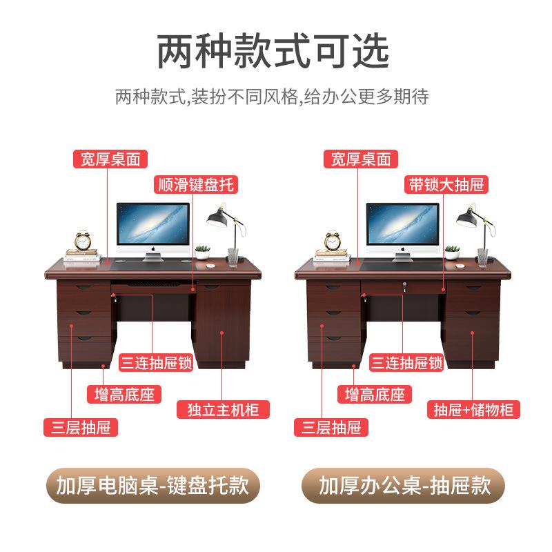 办公桌老板桌简约现代办公室电脑桌子工作台子员工位职员桌椅组合