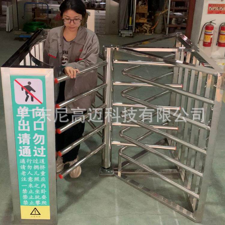 汽车站矩形转门广州火车站旅客进出站不锈钢单向半高转闸顺时针門