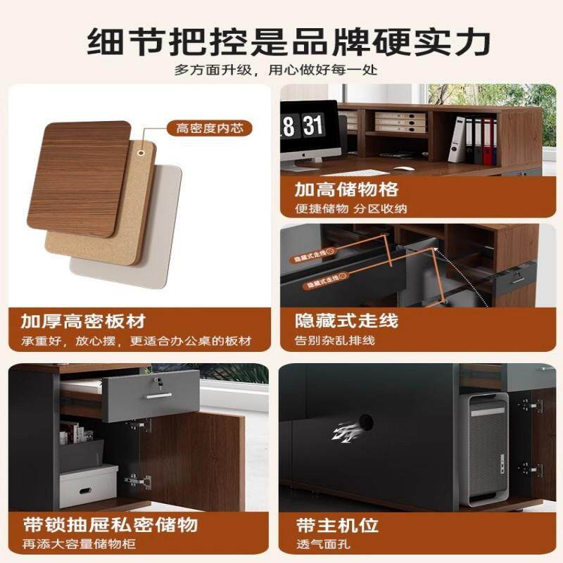 办公职员桌办公桌椅组合工位简约现代办公室老板桌单人桌子员工位