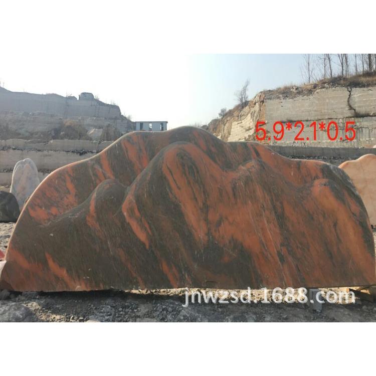 山东石头石雕造景价格 山东雕塑厂出售景观石片 园林切片石图片