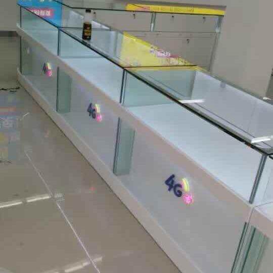 杭州惠利展柜厂加工木制惠利展柜HL5501手机柜台手机展示柜