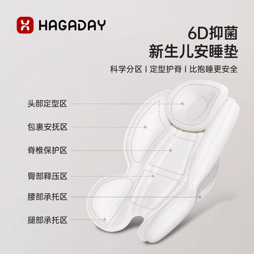 哈卡达新生儿双面睡垫宝宝餐椅
