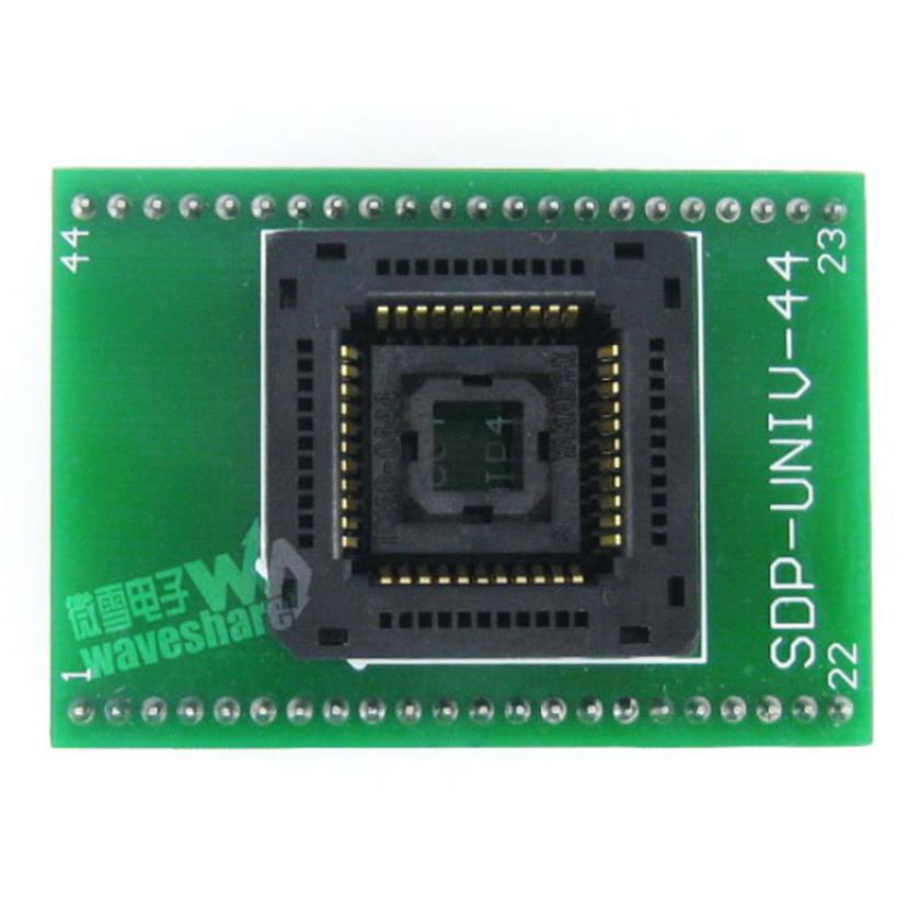 PLCC44转DIP44 编程座 引脚间距1.27mm测试座 IC120-0444-306带板