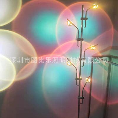 北欧极简创意LED光影落地灯意大利个性艺术背影墙设计师落地灯