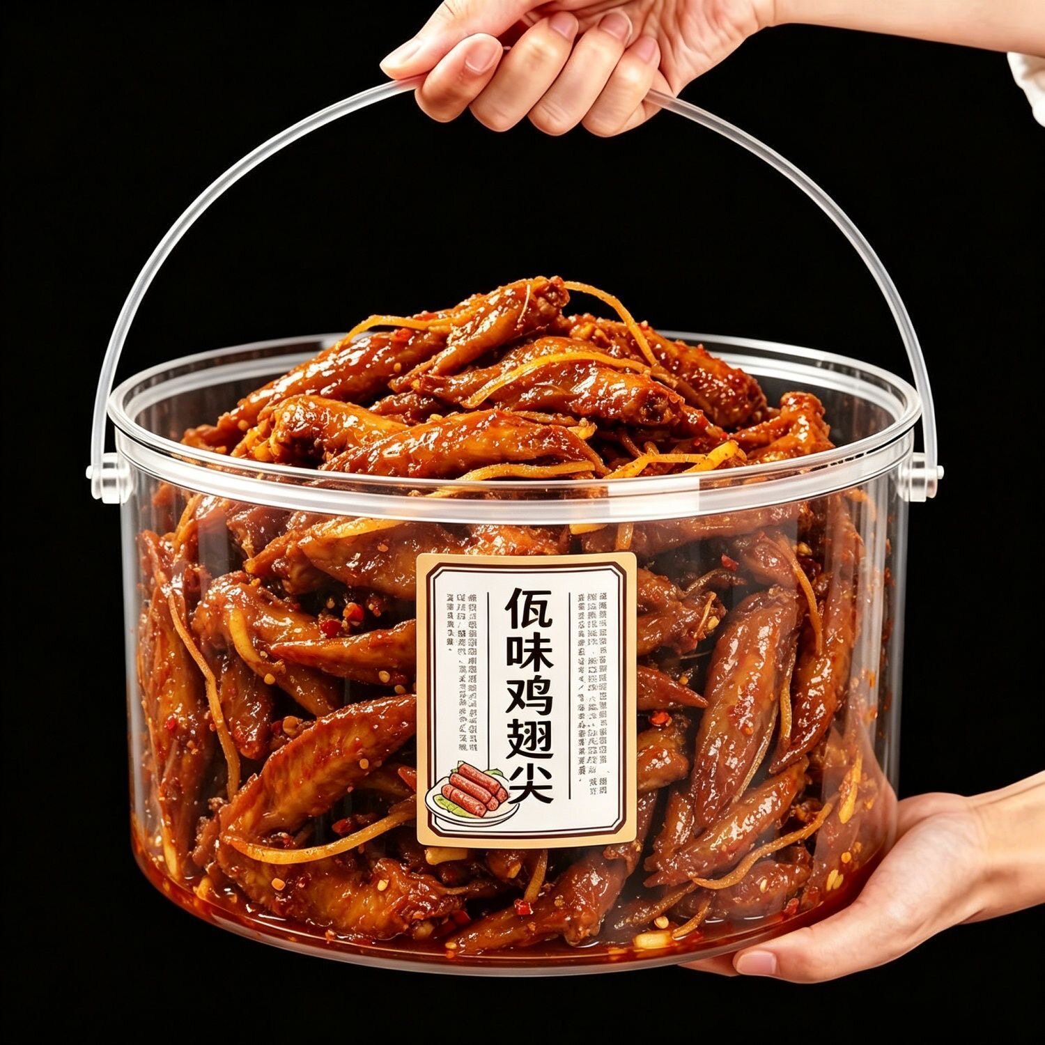 佤味鸡翅尖香辣解馋下酒小吃云南风味夜宵追剧休闲麻辣卤味零食