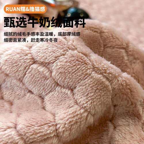 加厚毛毯子毯被子珊瑚牛奶法兰绒毯四季通用床单单人学生宿舍铺床