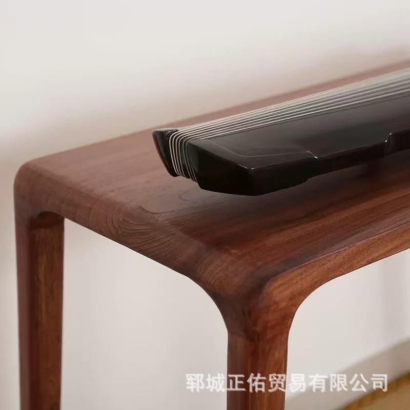简约仿古古琴桌凳榆木国学书法桌实木简约桌子小书桌古琴桌琴凳