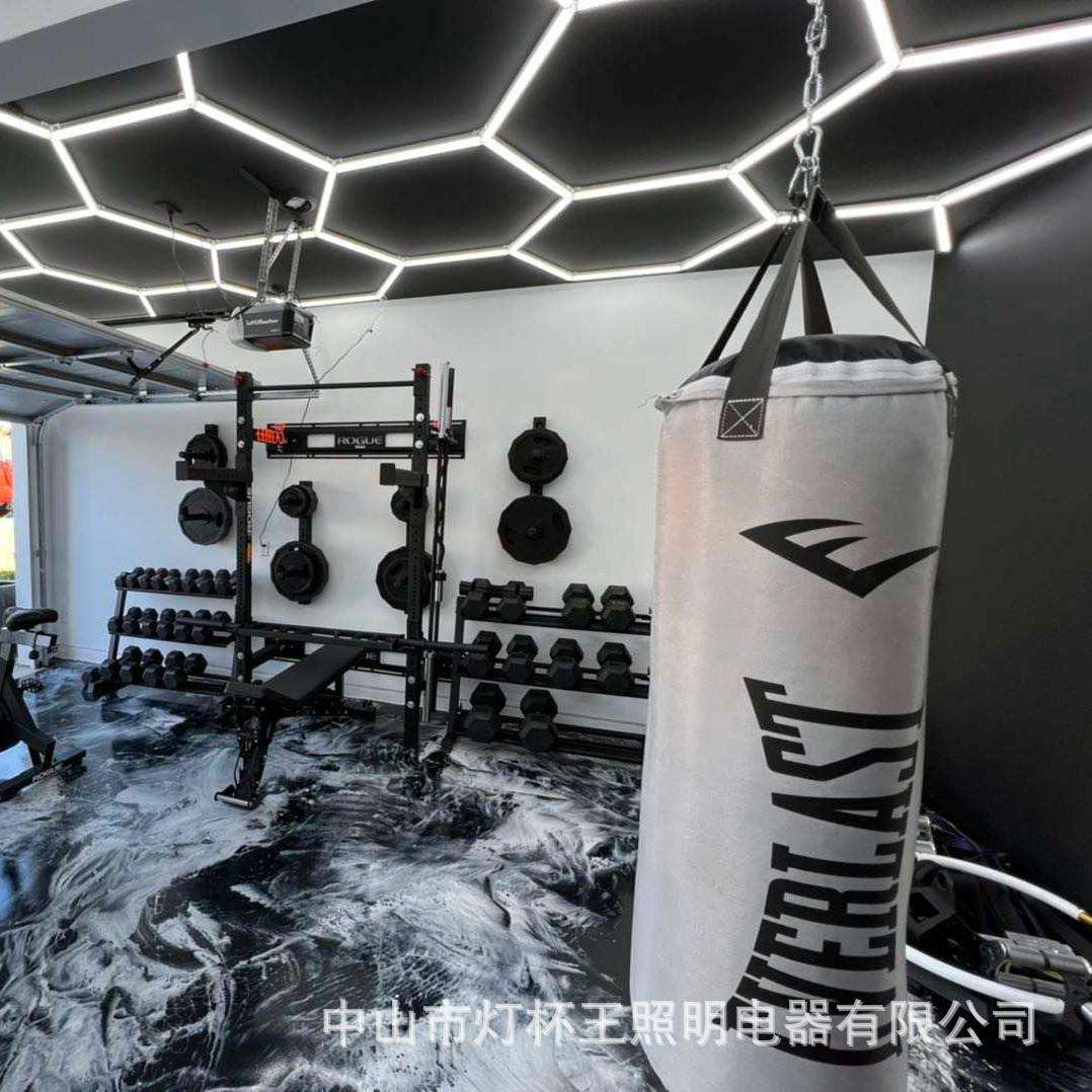 灯杯王led长条灯射灯铝方通专用格栅吊顶商用灯健身房办公室吊灯图片