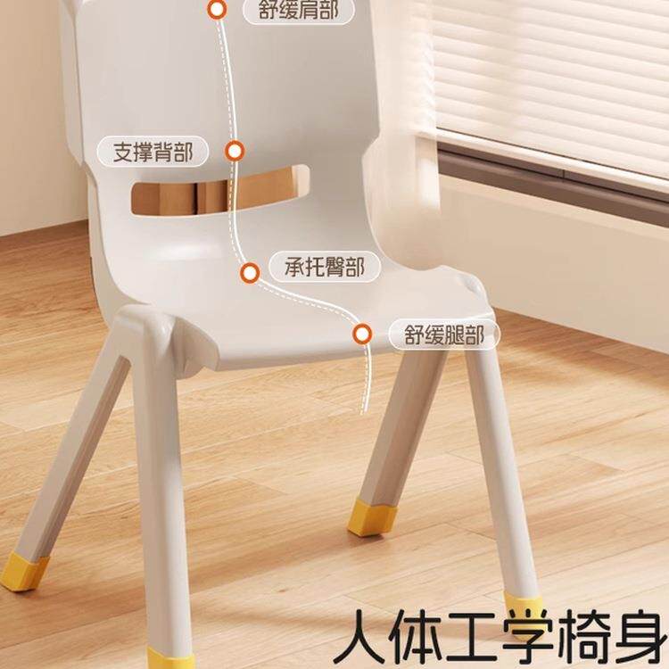 禧天龙加厚儿童椅子幼儿园靠背椅宝宝餐椅塑料小椅子小凳子防滑