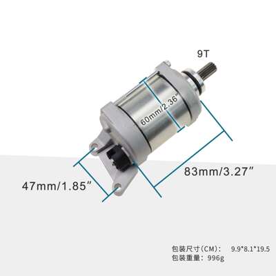 GOOFIT 9T 12V电动启动马达适合YFZ450R 2009-2021 18P-81890-00