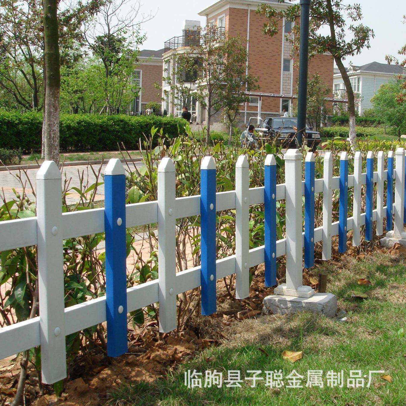 钢制草坪围栏栅栏小区公园绿化带白色pvc塑钢庭院园艺花坛护栏