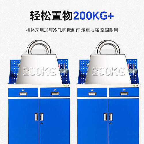 汽修工具车双开门重型收纳储物柜车间用加厚零件车移动维修工具柜