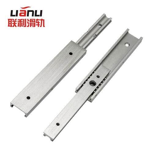 SAR3线性滑轨Y-PCB01三段式轻载型铝合金L-IDA61三节铝合金滑轨