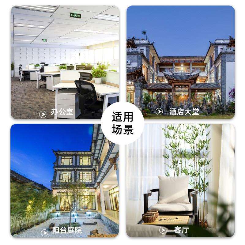 绿植假竹子绿植物中式隔断庭院盆景室内落地盆栽装饰摆件家居装扮