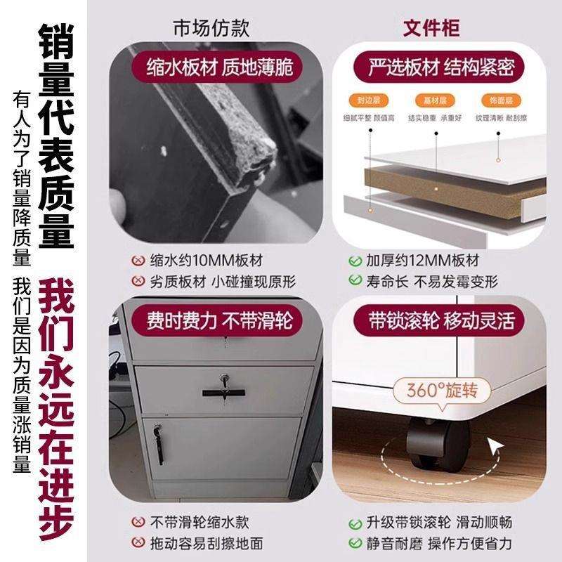 床头柜卧室家用简约现代床边柜带锁抽屉储物柜可移动置物架子直销