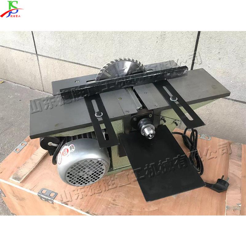 小型木工台刨机便携式三合一刨床落地式家用刨木钻孔刨木切割机