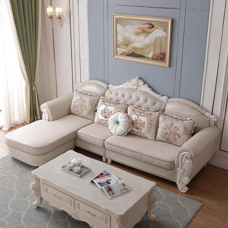 欧式沙发客厅欧式转角沙发小户型皮艺沙发家具组合套装2023爆款