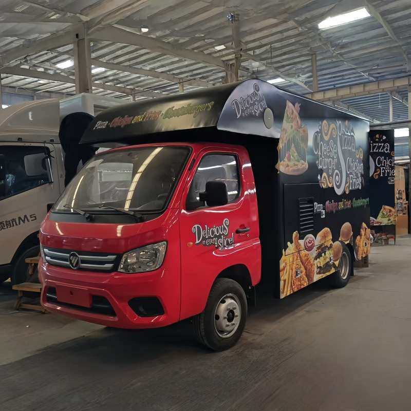 移动餐车跨境美食户外商用出口摆摊餐饮售卖车新能源电动售货车