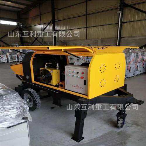 卧式液压二次构造柱输送泵 斜式砂浆泵细石砂浆泵 小型移动砂浆泵