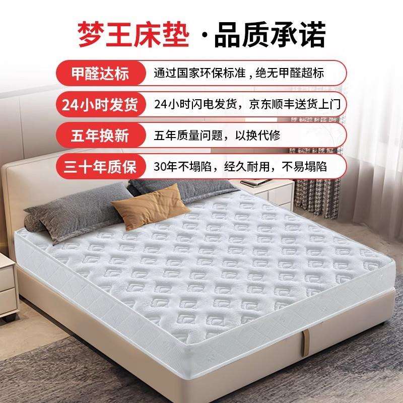弹簧床垫经济型软硬两用20cm厚席1.8m梦思乳胶家用卧室天然床垫