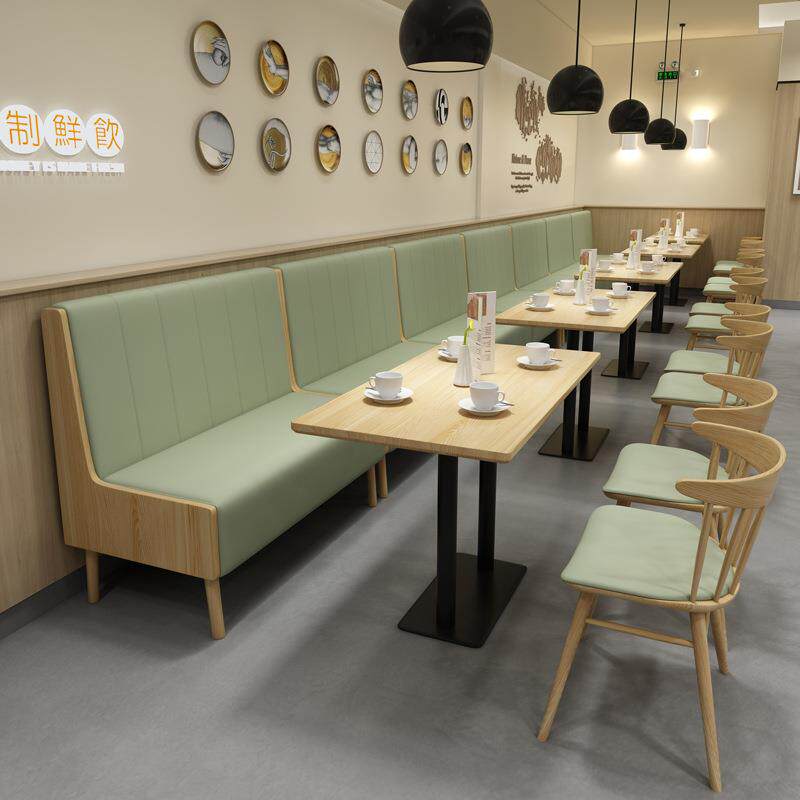 主题餐厅西餐厅桌椅咖啡厅奶茶店实木椅吃吧融合料理店卡座沙发