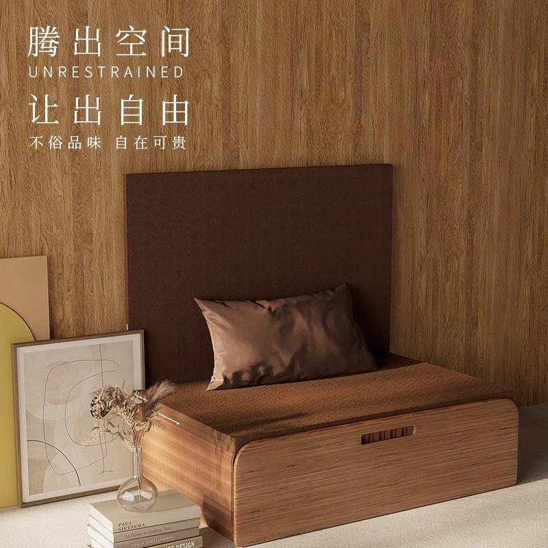 高端叠纸质床午休单人多功能办公室午睡家用小户型隐藏纸艺床铺