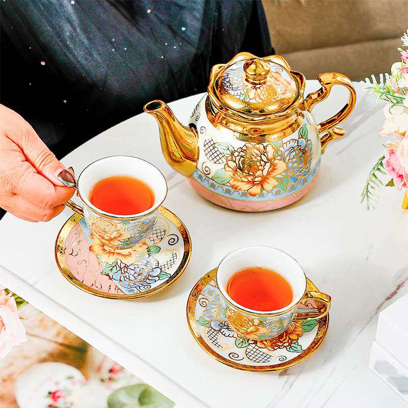 美式欧式花式出口精致高档茶具陶瓷咖啡杯具套装陶瓷咖啡杯套装