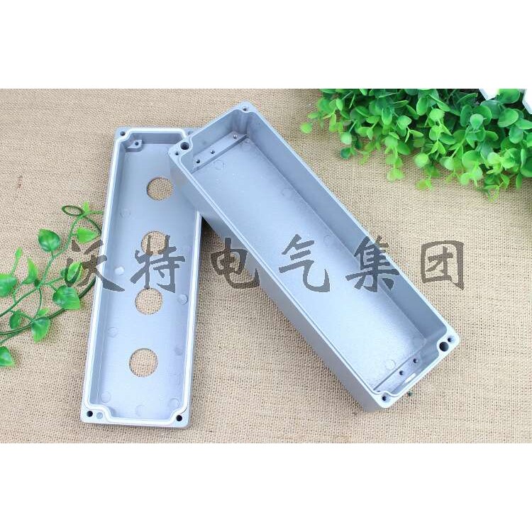 铸铝开关 4孔金属按钮开关盒接线盒 防水按钮盒250*80*80