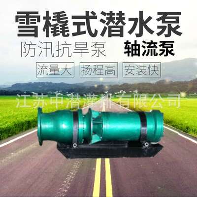 QSZ（QSH）下吸式雪橇式潜水轴混流泵防汛排涝农业灌溉泵厂家直供