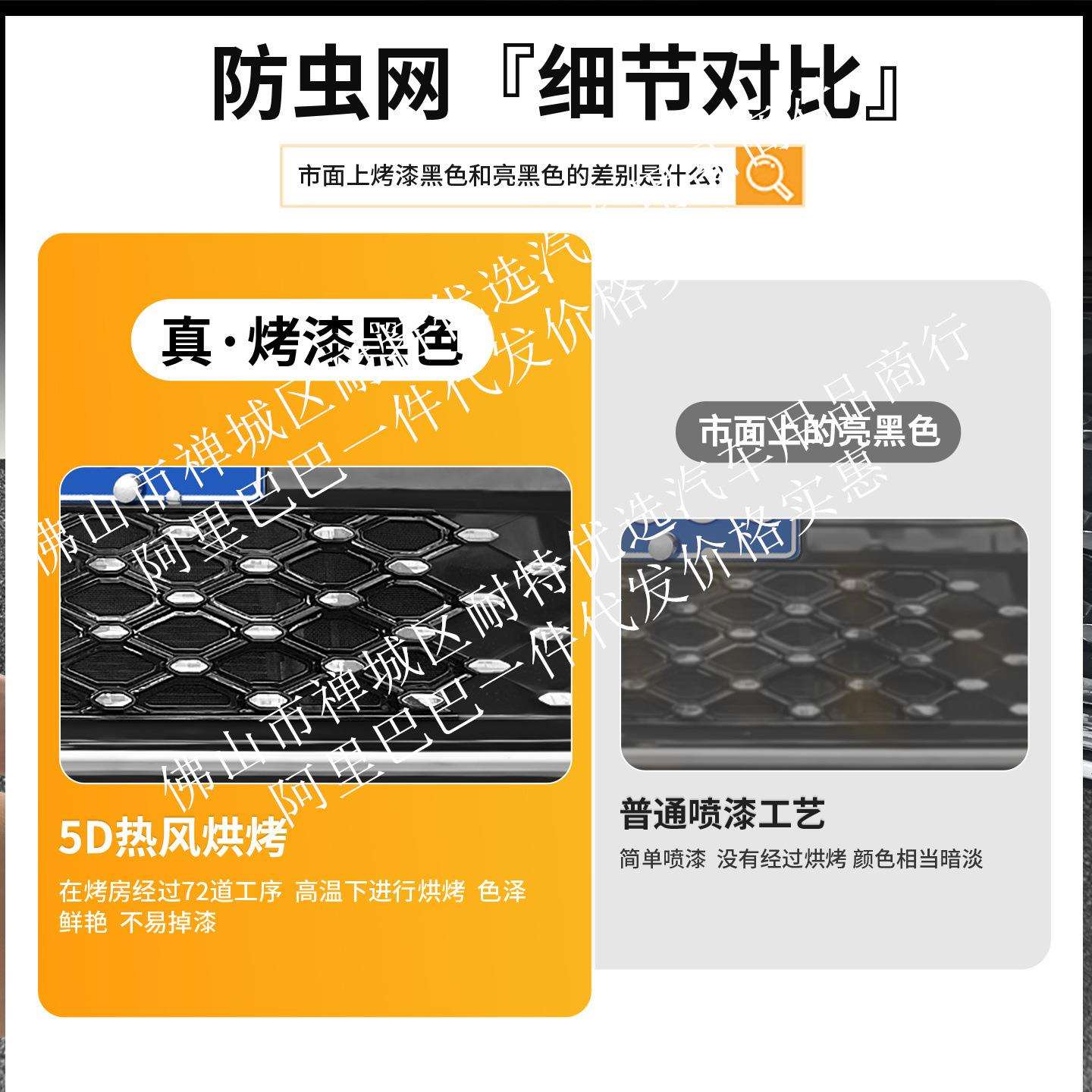 适用大众朗逸五百万版/新锐一体焊接汽车防虫网前脸中网专用配件