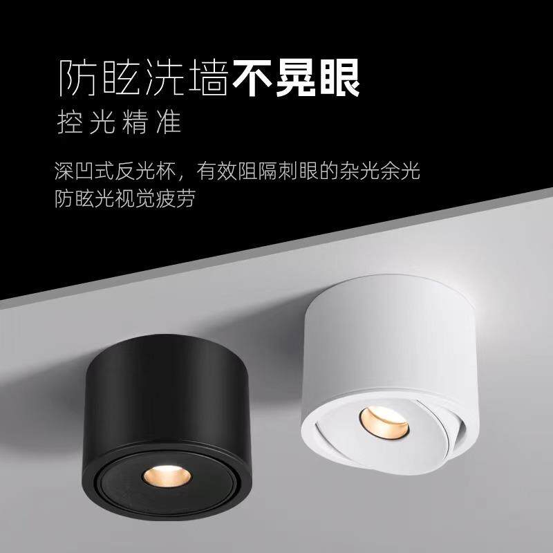 一束聚光射灯明装小角度氛围走廊过道玄关茶台床头阳台飘窗射灯