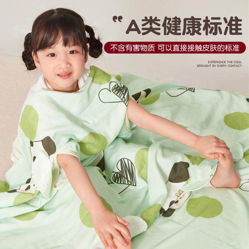 全棉婴儿童夏凉被纯棉2025新款沙发毯子护肚宝宝防踢被子