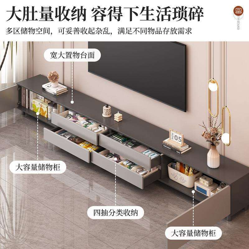 电视柜置物柜现代简约客厅小户型家用奢华现代简约落地储物收纳柜