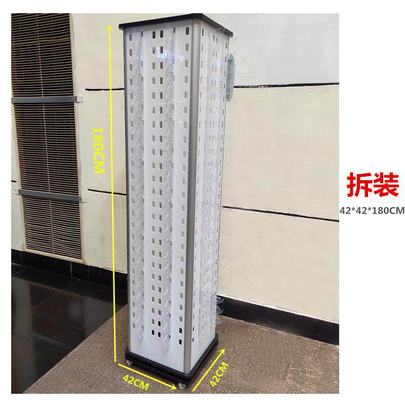 新款落地4面旋转白色亚克力眼镜展示架光学太阳眼镜陈列货架192付