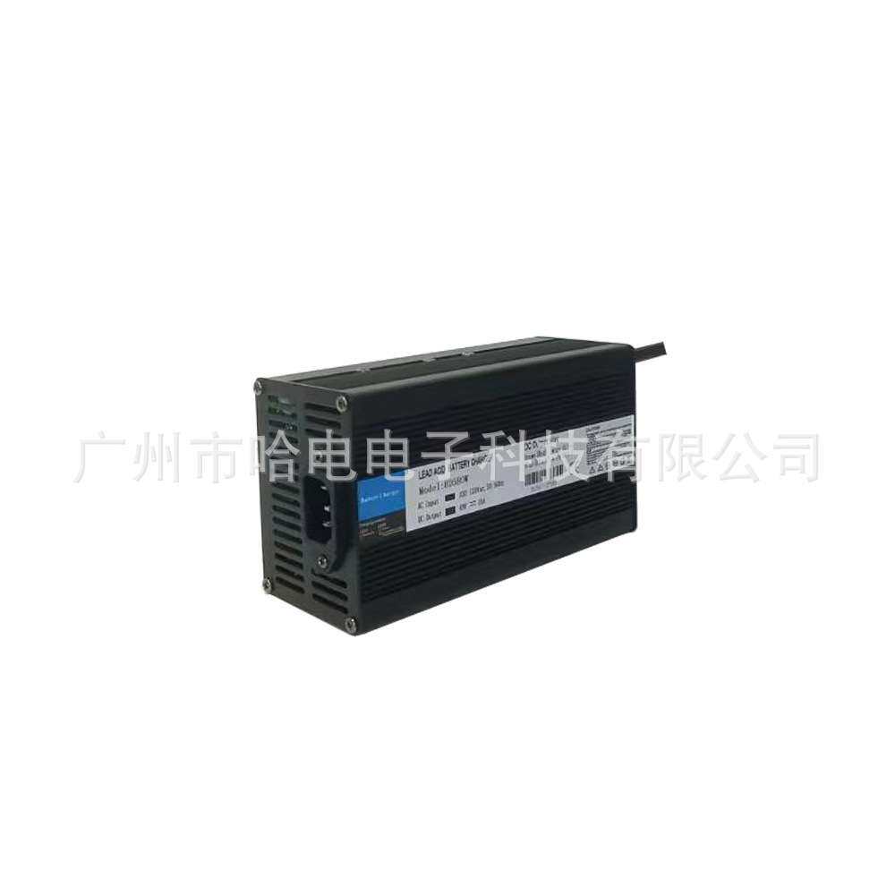 高端铝壳12V25A24V18A36V12A 48V10A 60V8A 72V6A铅酸电池充电器