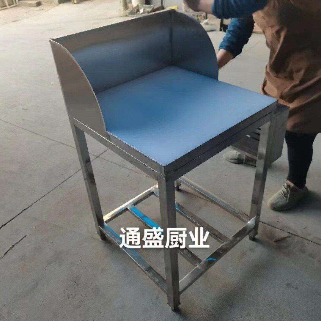 跨境剁骨台不锈钢剁肉台砍骨架子砍肉切肉架带砧板猪肉剁肉分割台