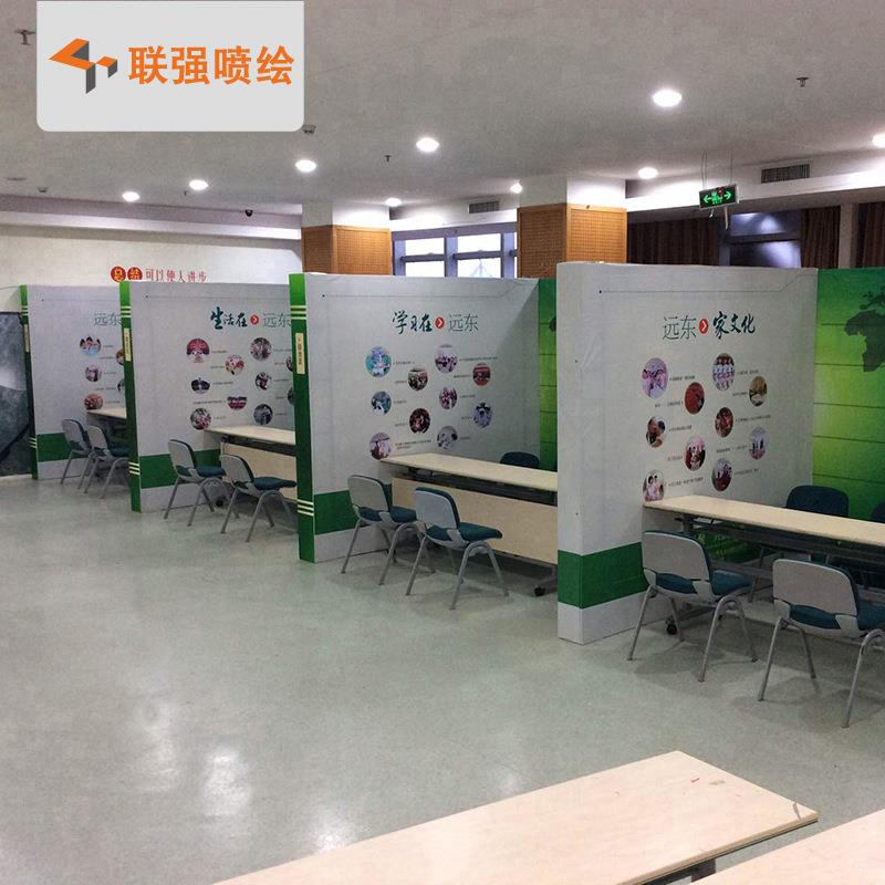 厂家制作舞台桁架背景 活动展会背景板签到墙广告喷绘制作搭建