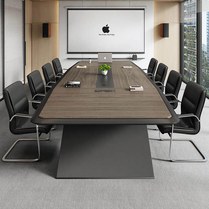 会议桌椅组合简约现代洽谈桌子工作室loft办公室高档会议桌长桌