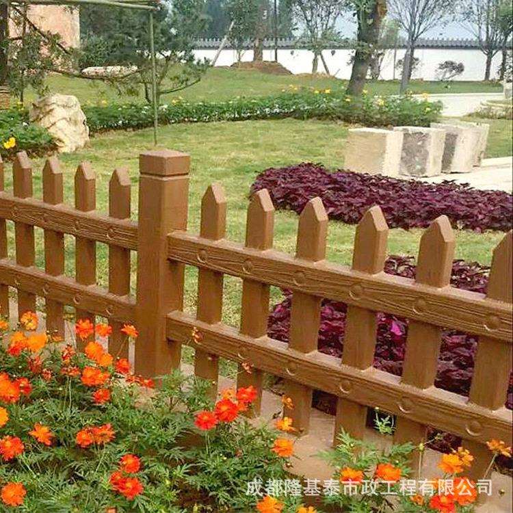 景观园艺仿木栅栏市政道路绿化工程混凝土水泥仿木围栏厂家直销cc