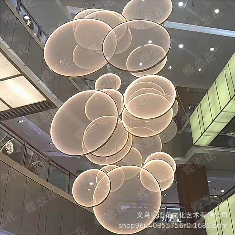 大型商场中庭吊饰装饰布置吊顶美陈购物中心酒店大厅挂饰创意美陈