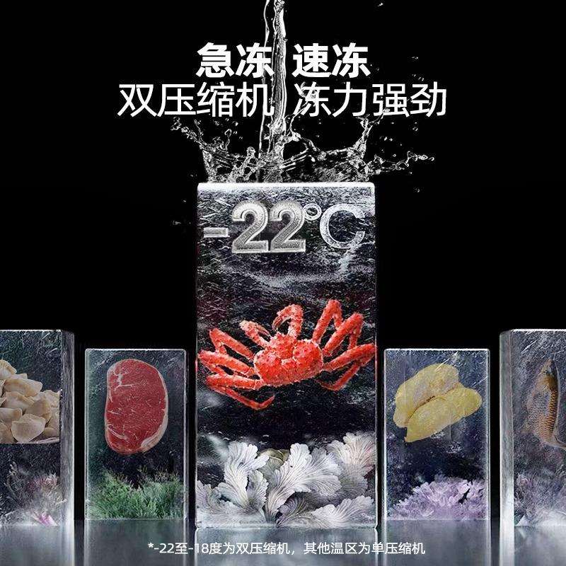 立式冷冻柜商用低温展示柜速冻急冻预制菜水饺丸子肉类冰蛋糕冰柜