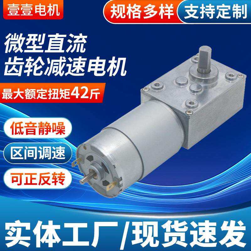 5840-555涡轮蜗杆直流减速电机足浴盆自锁大扭力正反转12V24V减速