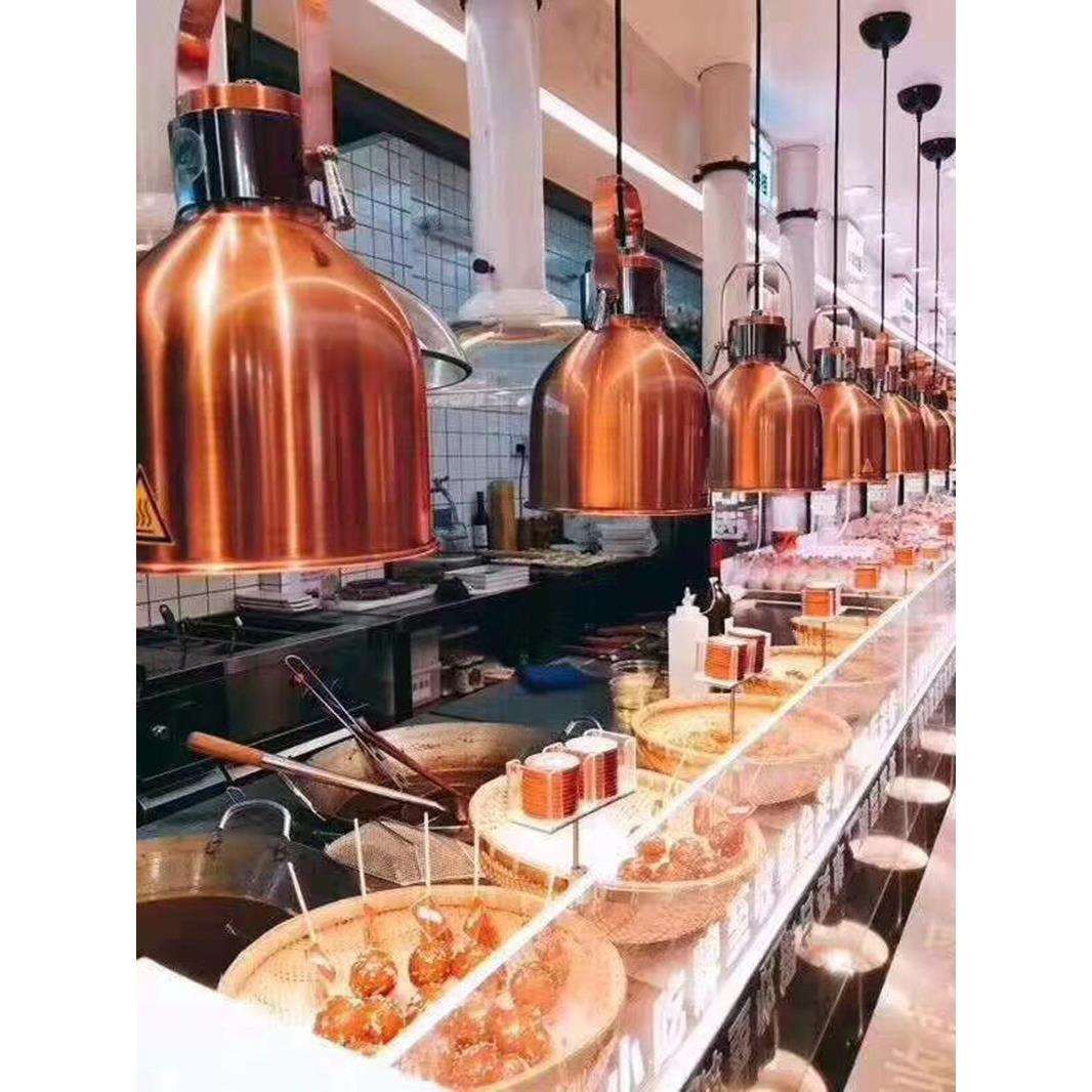 食物保温灯 自助餐食品加热灯厨房餐厅吊灯 点心干货薯条烤肉暖灯