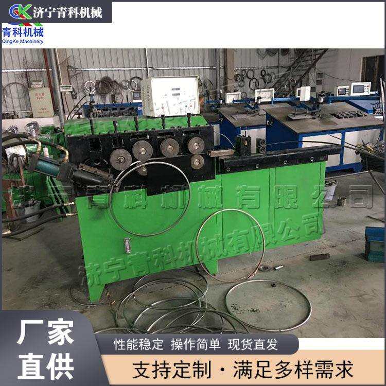 全自动钢筋打圈设备 童车轮胎空心管卷圆机 钢带自动剪断打圈设备