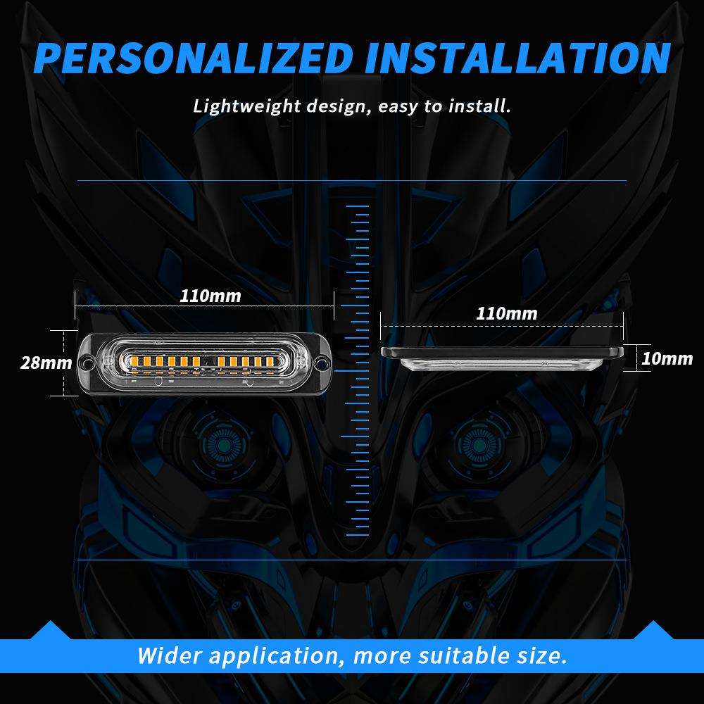 DXZ手动遥控一拖四爆闪灯12LED*4pcs中网格栅灯日间行车灯车外频